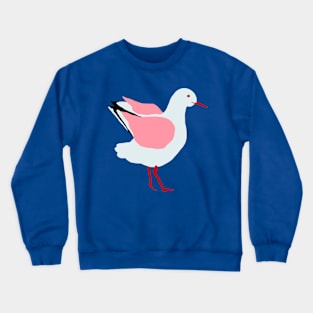 Pink Seagull Crewneck Sweatshirt